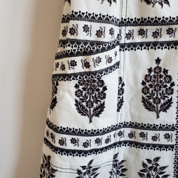 Anthropologie Woodblock Floral Sleeveless Dress 8 - Picture 8 of 13